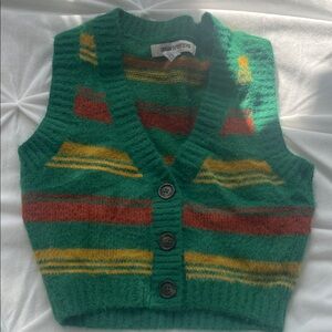 Urban Outfitters Multicolor Striped Knit Vest